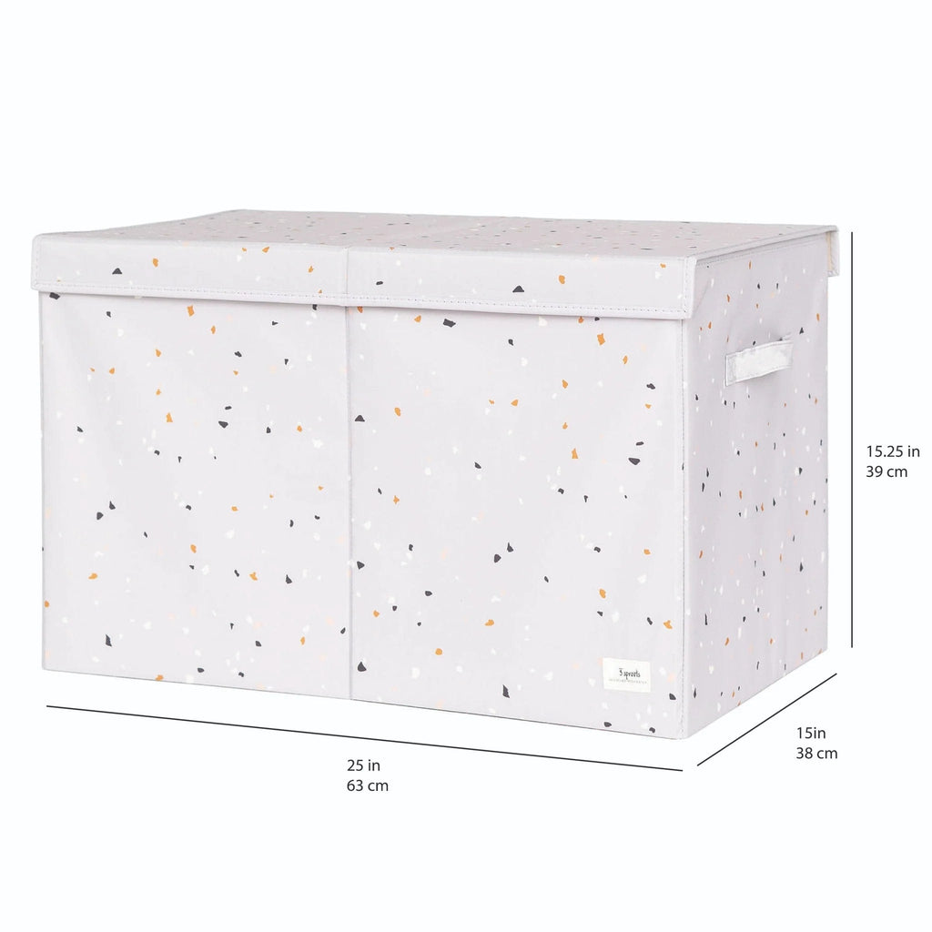 3 Sprouts Recycled Fabric Folding Storage Chest - Terrazzo Light Gray By 3 SPROUTS Canada - 74173