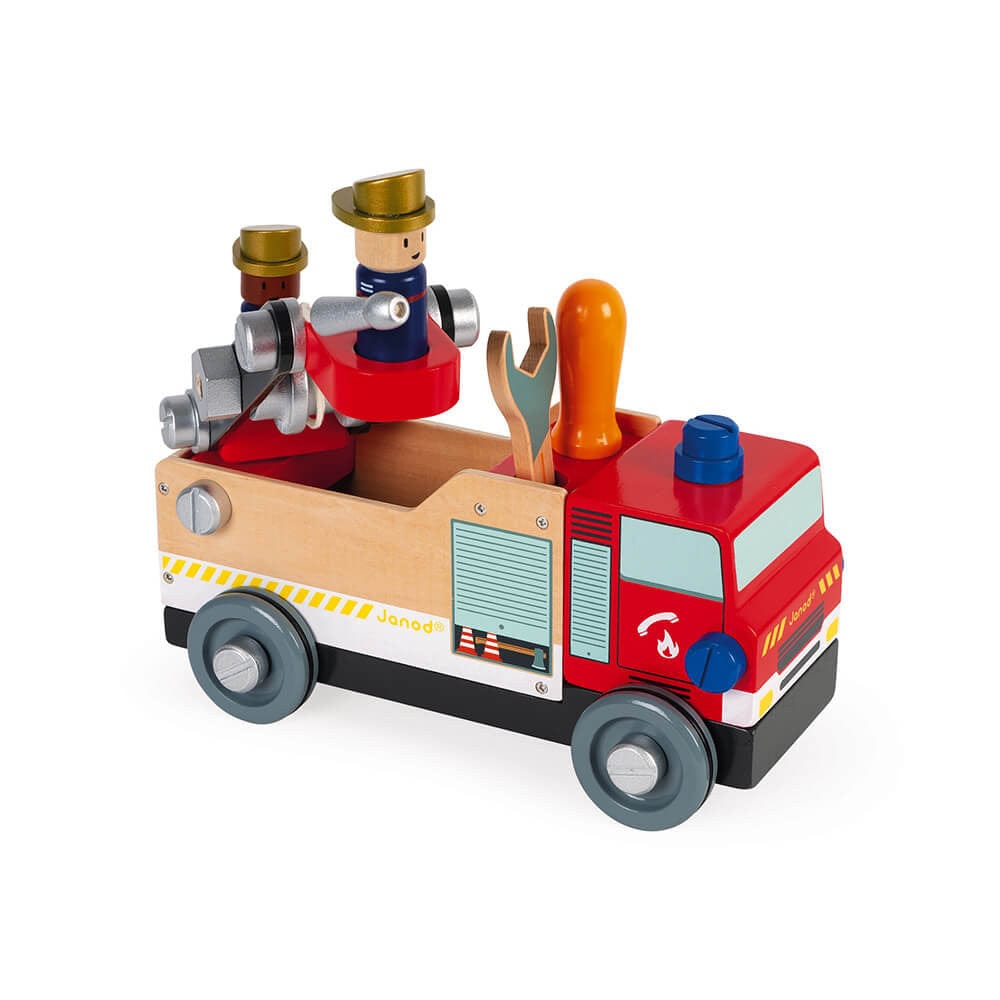 Janod Brico Kids - DIY Fire Truck By JANOD Canada - 75006