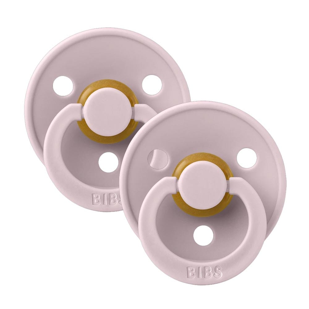 Bibs Pacifiers 2 Pack Pink Plum