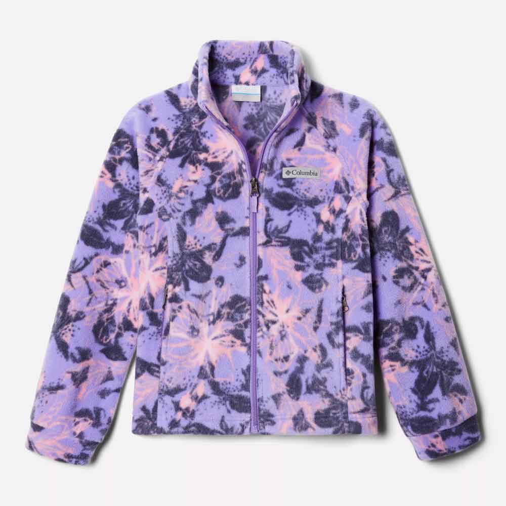 Columbia Girls’ Benton Springs II Printed Fleece Jacket - Paisley Purple Aurelian By COLUMBIA Canada -