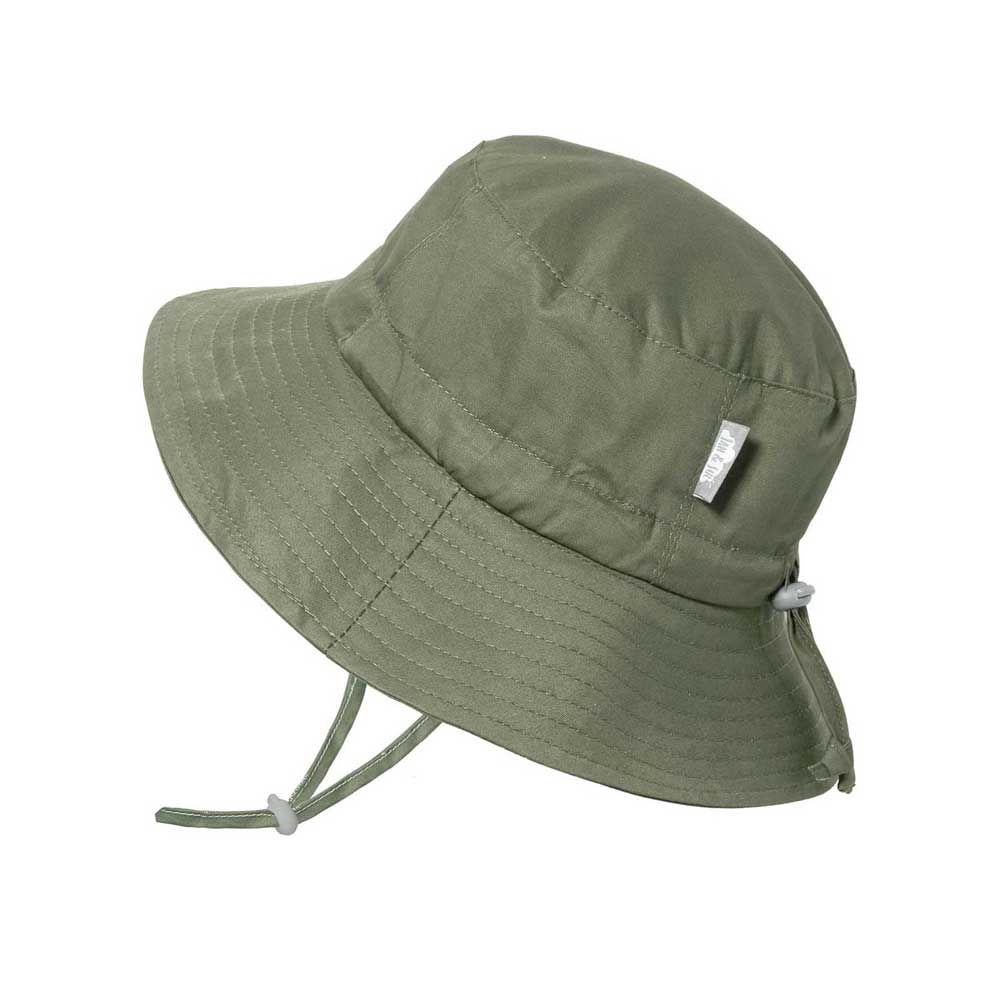 Jan & Jul Cotton Bucket Sun Hat - Army Green M (6-24M)
