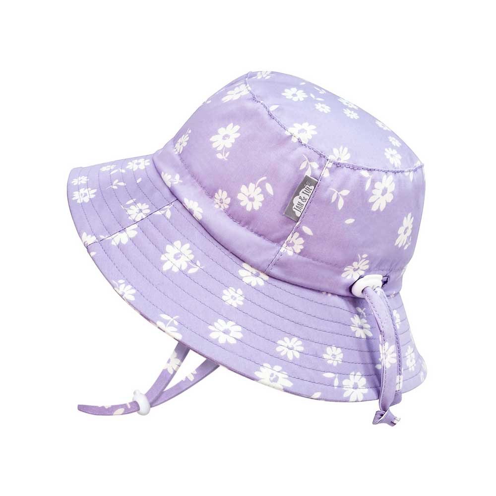 Jan & Jul Cotton Bucket Sun Hat - Purple Daisy By JAN&JUL Canada -