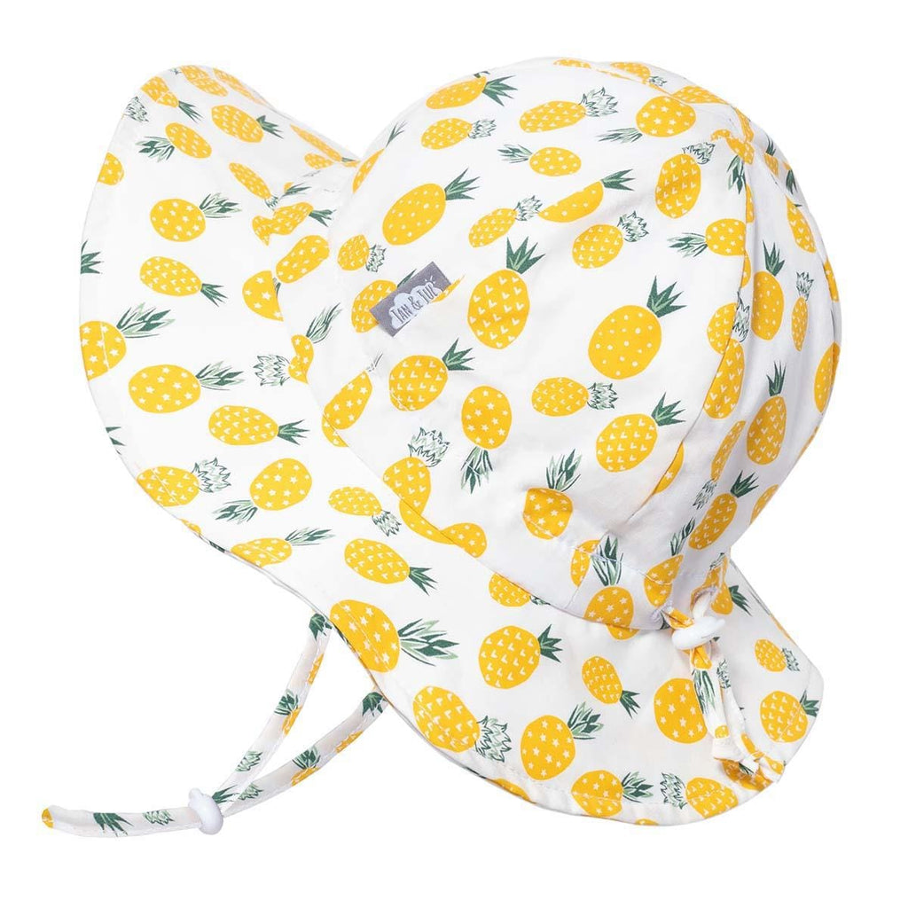 Jan & Jul Cotton Floppy Sun Hat - Yellow Pineapple By JAN&JUL Canada -