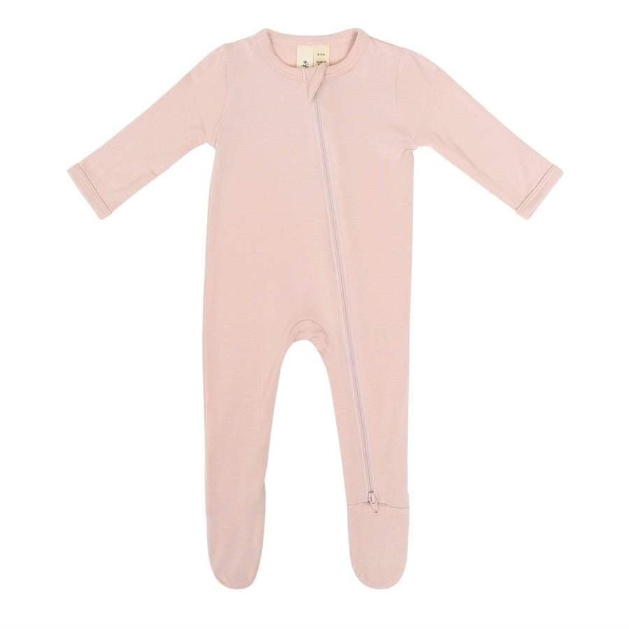 Kyte Solid Zip Footie - Blush | Jump! The BABY Store