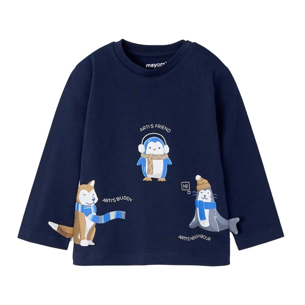 Mayoral Baby Boy Long Sleeve Arctic T-shirt - Noche By MAYORAL Canada -