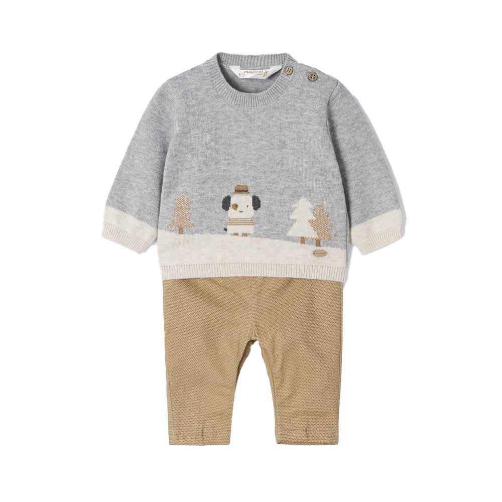 Mayoral Baby Boy Two-Piece Jumper and Trouser Set - Grey By MAYORAL Canada -