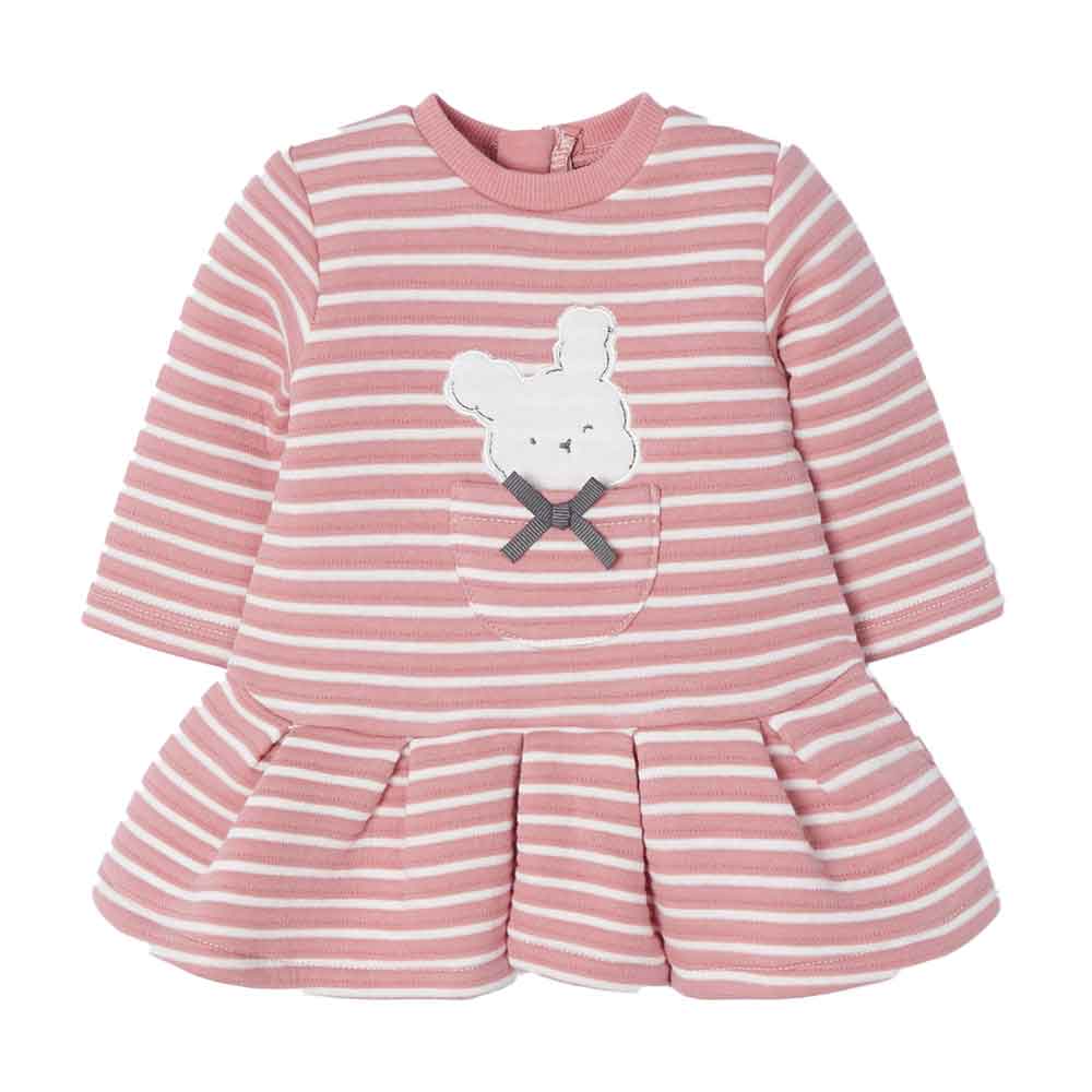 Mayoral Baby Girl Striped Bunny Padded Dress By MAYORAL Canada -