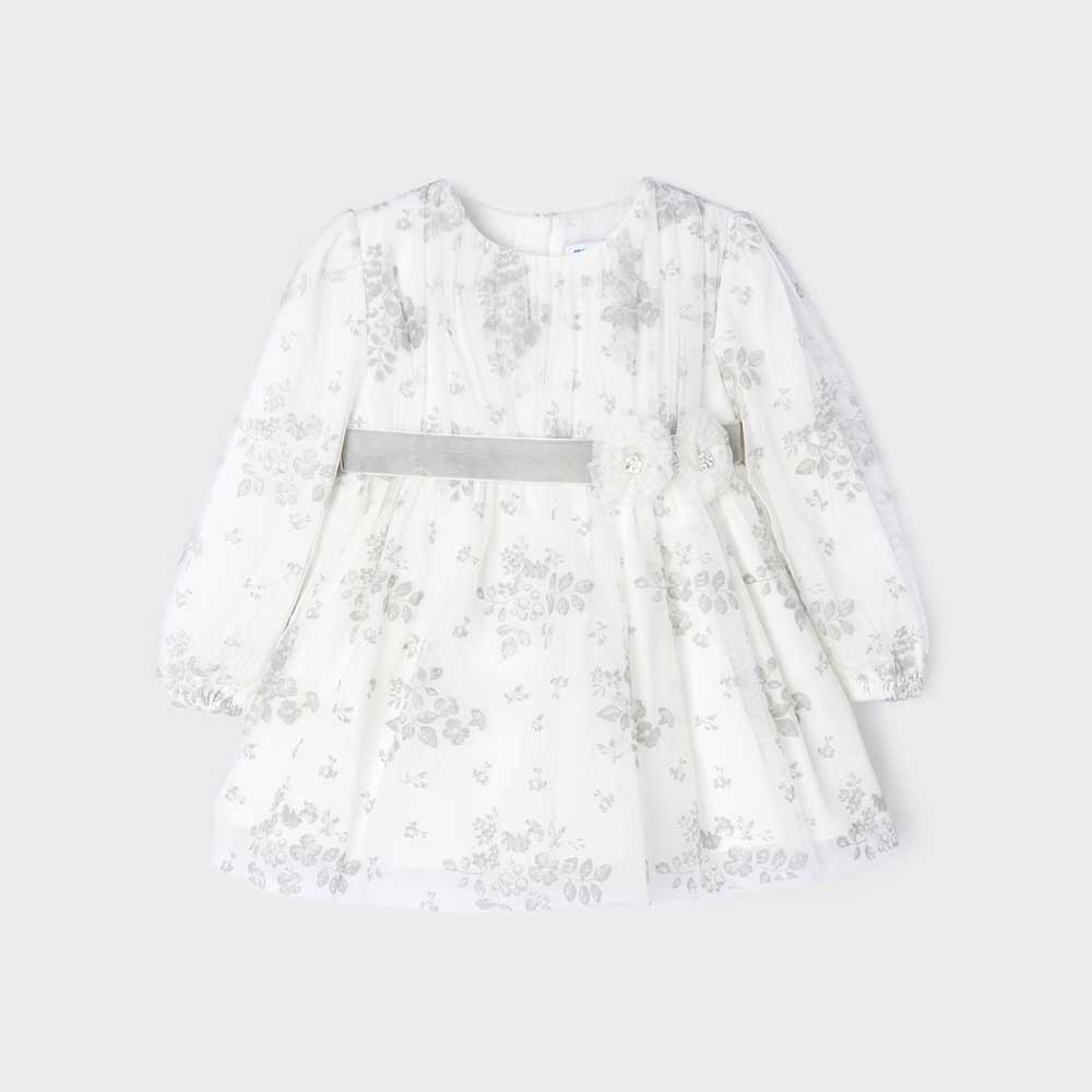 Mayoral Baby Girls Smocked Stitching Dress - Off-White By MAYORAL Canada -