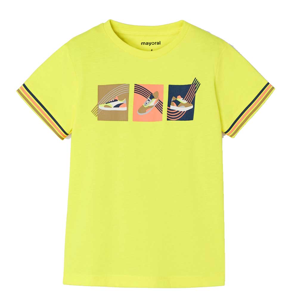 Mayoral Boy's Short Sleeve Sneaker Graphic T-shirt - Yellow By MAYORAL Canada -