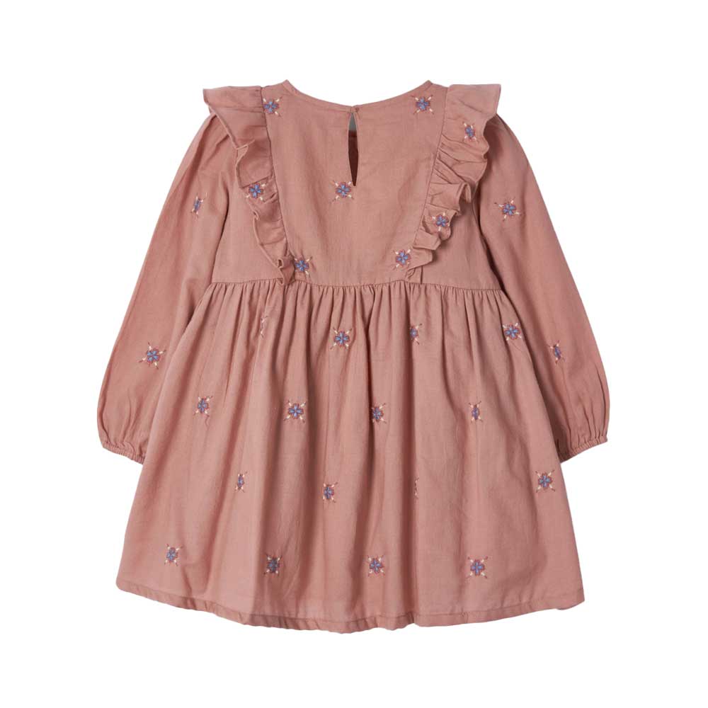 Mayoral Girls Embroidered Dress - Nude By MAYORAL Canada -