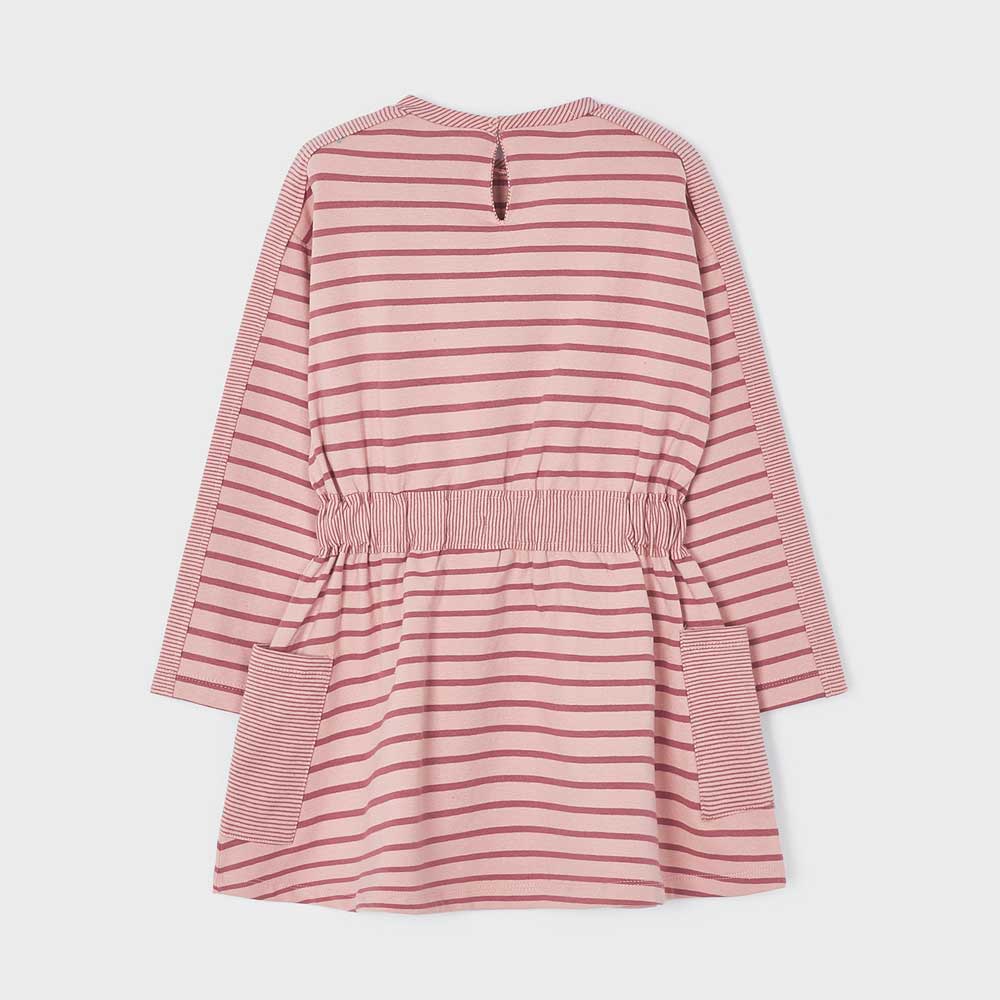 Mayoral Girls Striped Dress - Pink By MAYORAL Canada -
