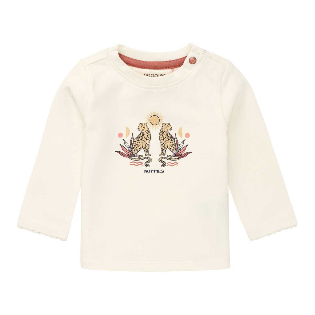 Noppies Baby Girl Long Sleeve Tee Agartala - Antique White By NOPPIES Canada -