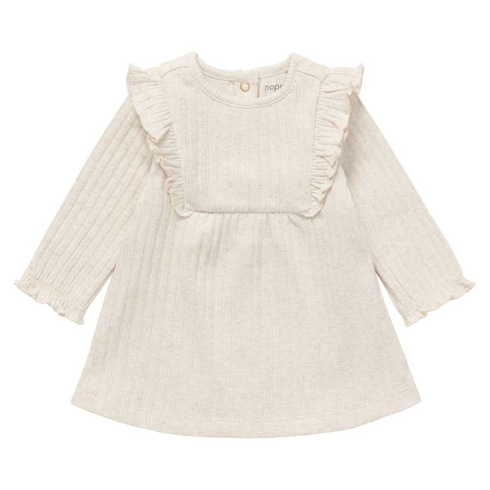 Noppies Baby Girl Lowell Dress - Oatmeal By NOPPIES Canada -