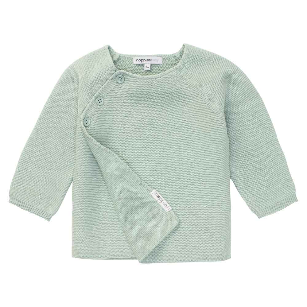 Noppies Baby Knit Cardigan Pino - Grey Mint By NOPPIES Canada -