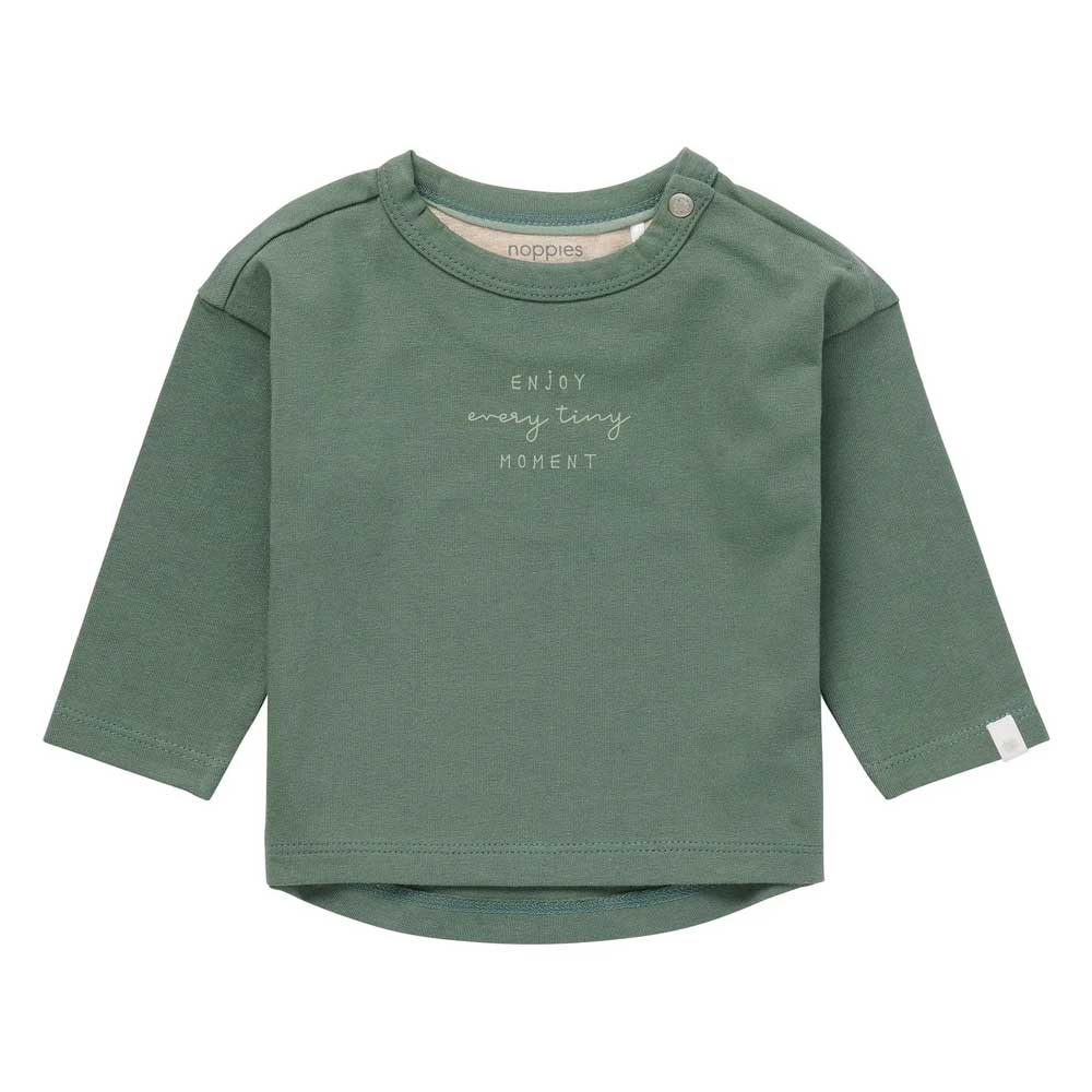 Noppies Baby Long Sleeve Jay Tee - Duck Green By NOPPIES Canada -