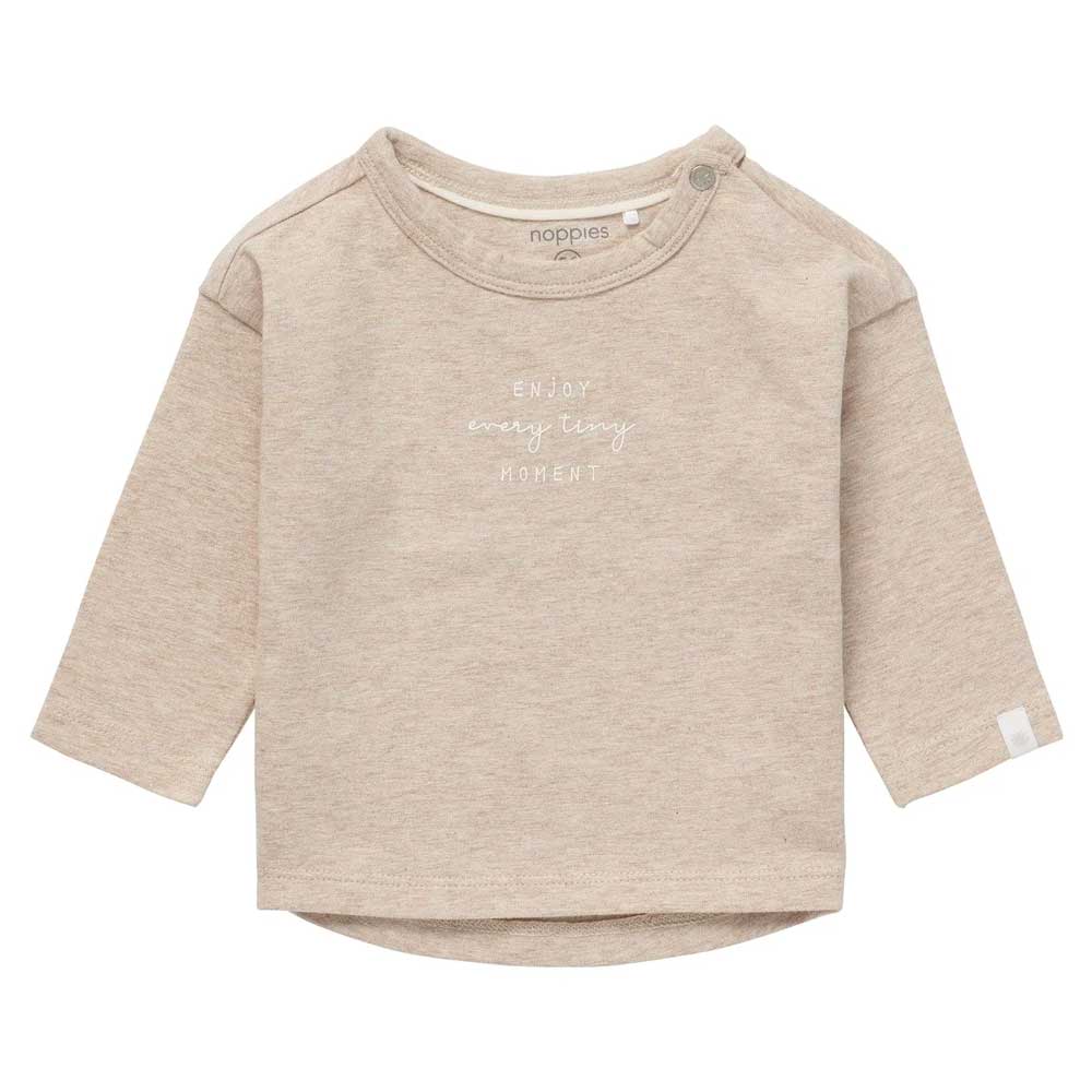 Noppies Baby Long Sleeve Jay Tee - Sand Melange By NOPPIES Canada -