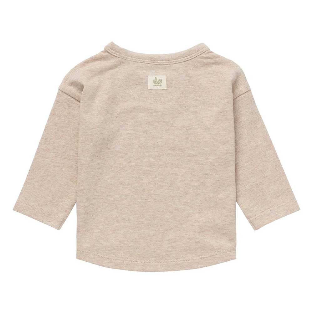 Noppies Baby Long Sleeve Jay Tee - Sand Melange By NOPPIES Canada -