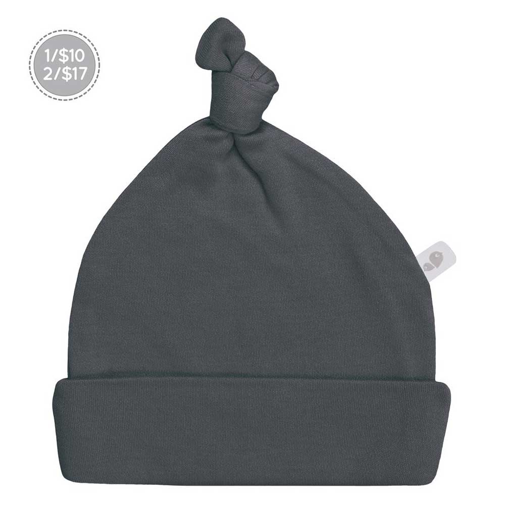 Perlim Bamboo Knot Hat - Charcoal