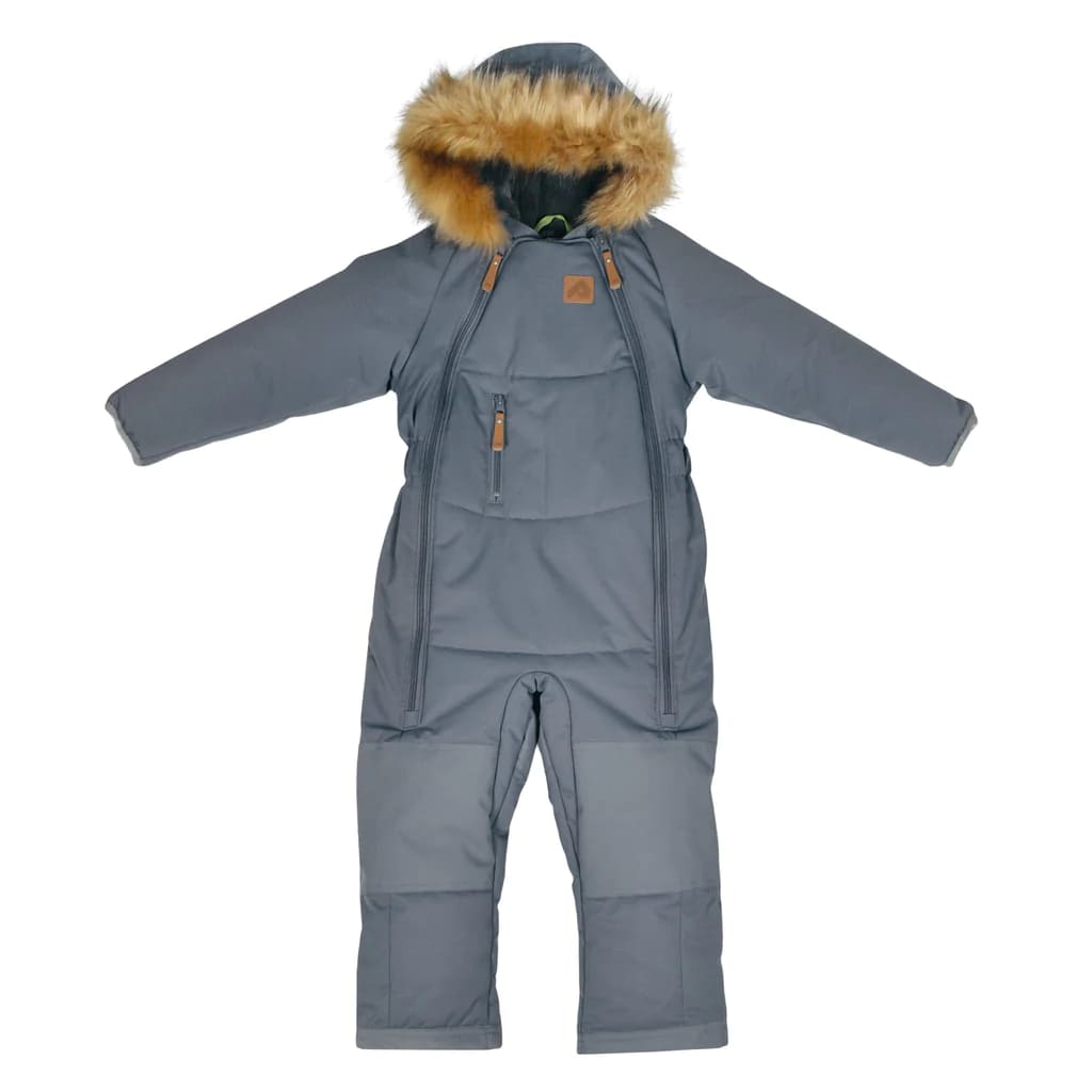 Perlimpinpin One Piece Toddler Snowsuit - Charbon Textured By PERLIMPINPIN Canada -