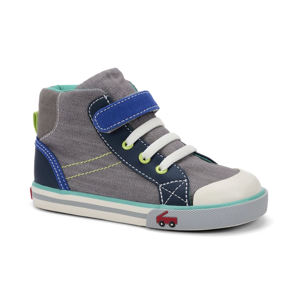 See Kai Run Boy's Sneakers Dane - Gray Denim/Blue By SEE KAI RUN Canada -