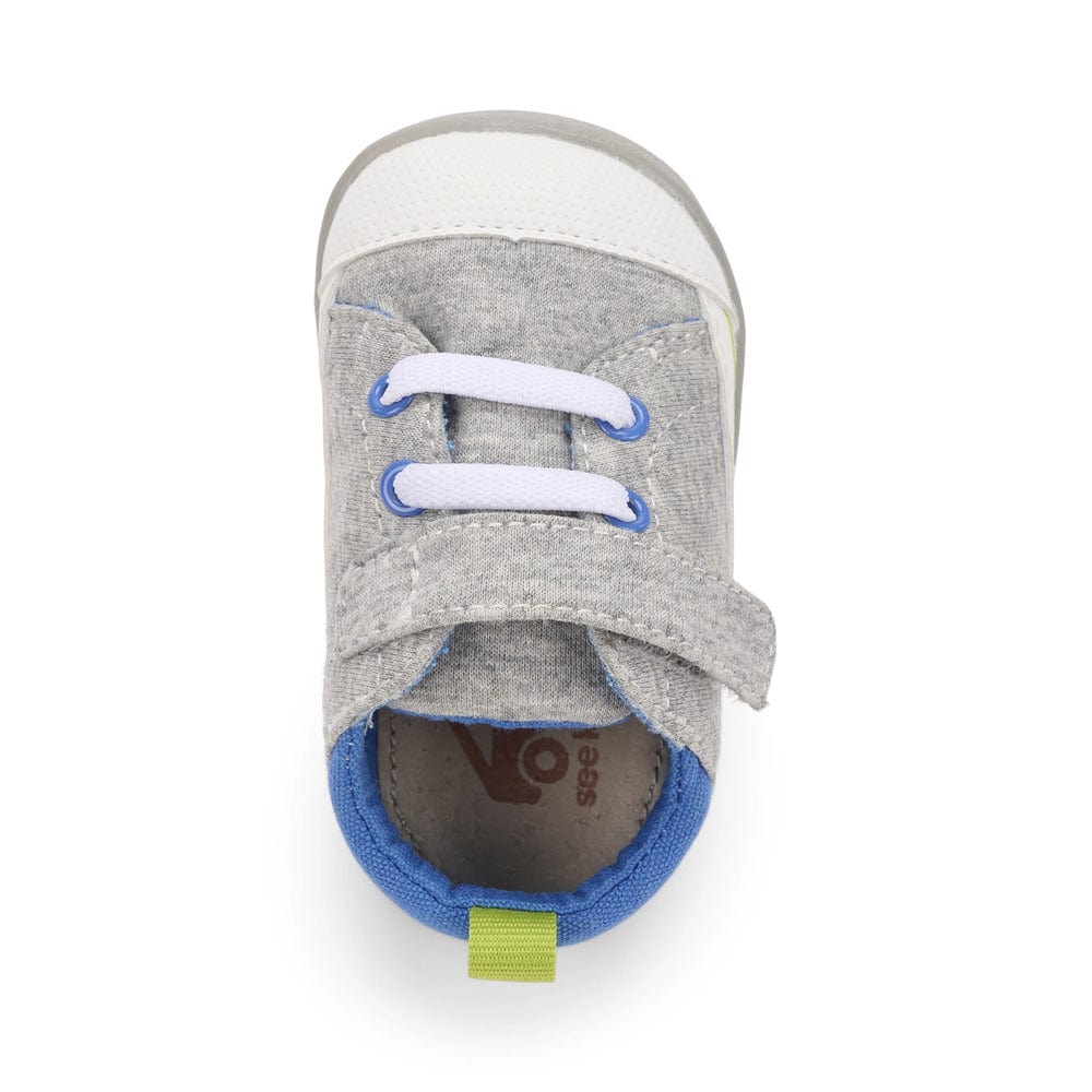 See Kai Run Stevie II First Walker Sneakers - Gray Jersey/Lime By SEE KAI RUN Canada -
