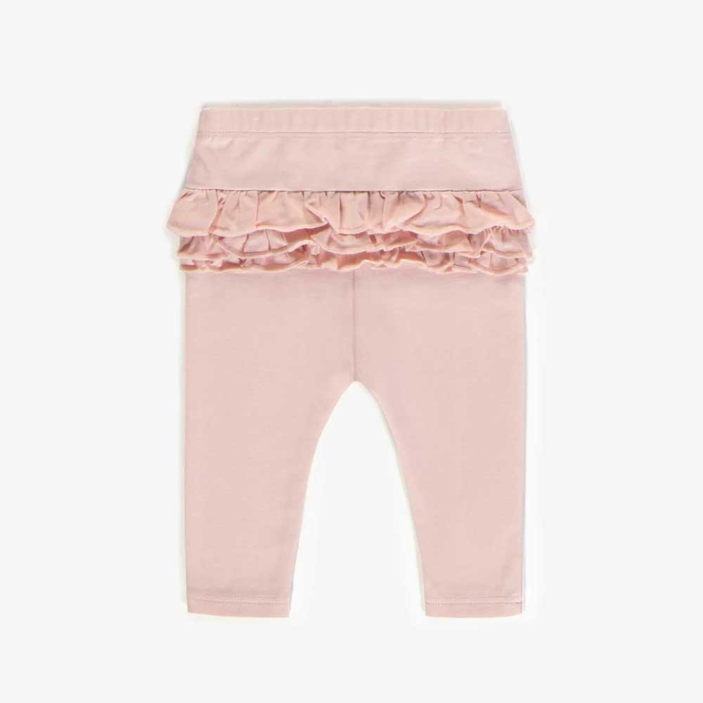 Souris Mini Baby Girl Ruffled Leggings - Pink By SOURIS MINI Canada -