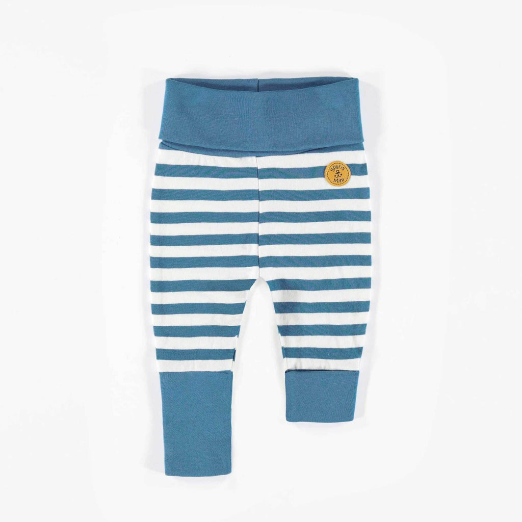 Souris Mini Blue Striped Adjustable Pants By SOURIS MINI Canada -